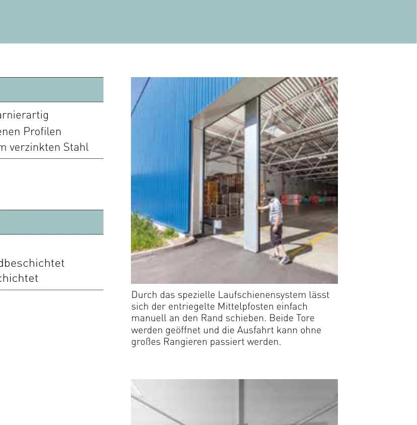 Teckentrup ThermoTeck Industrie-Rolltor in einer Halle